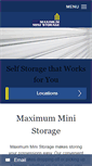 Mobile Screenshot of maximumministorage.com